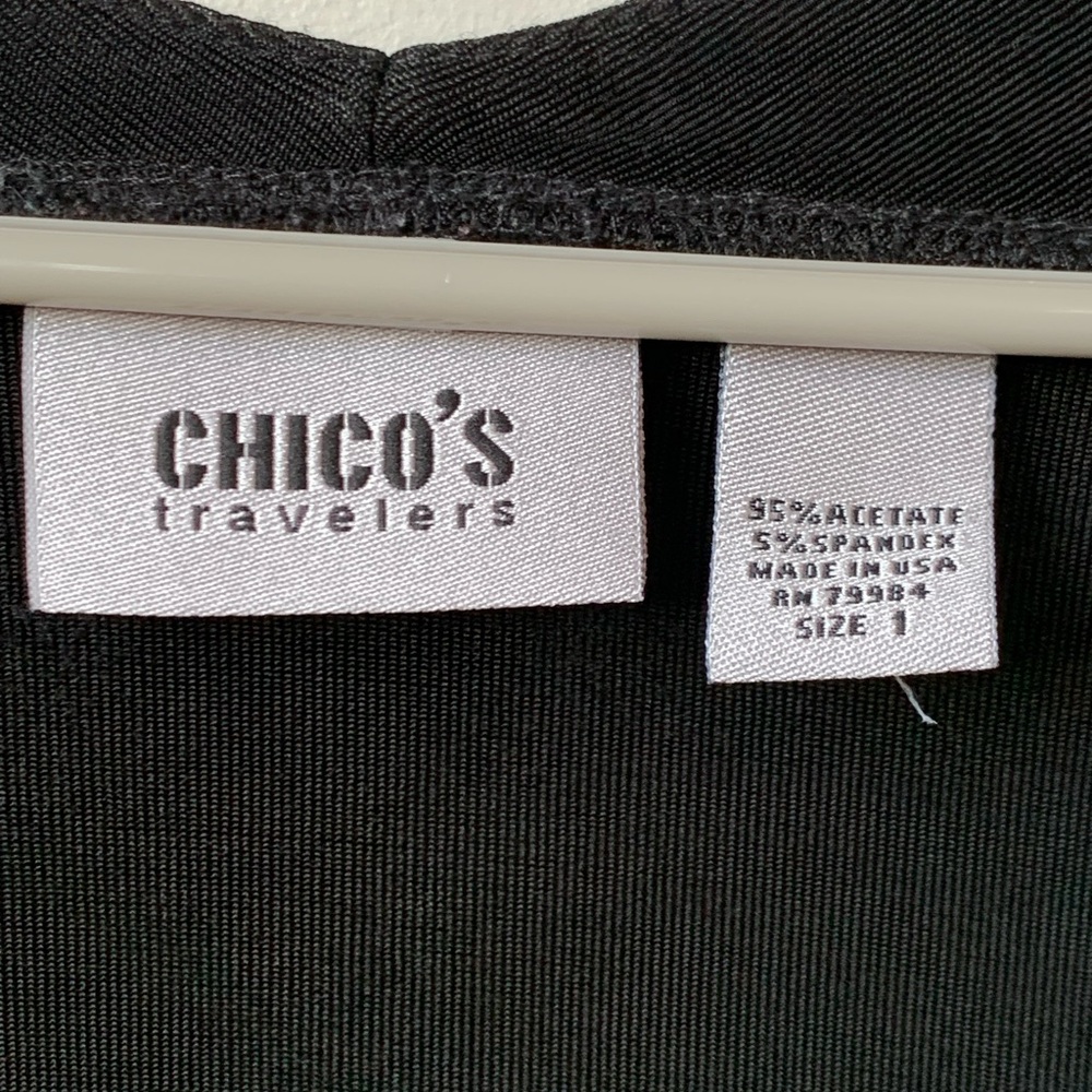 Chico's Elegant Black Sleeveless Tank - Picture 2 of 4